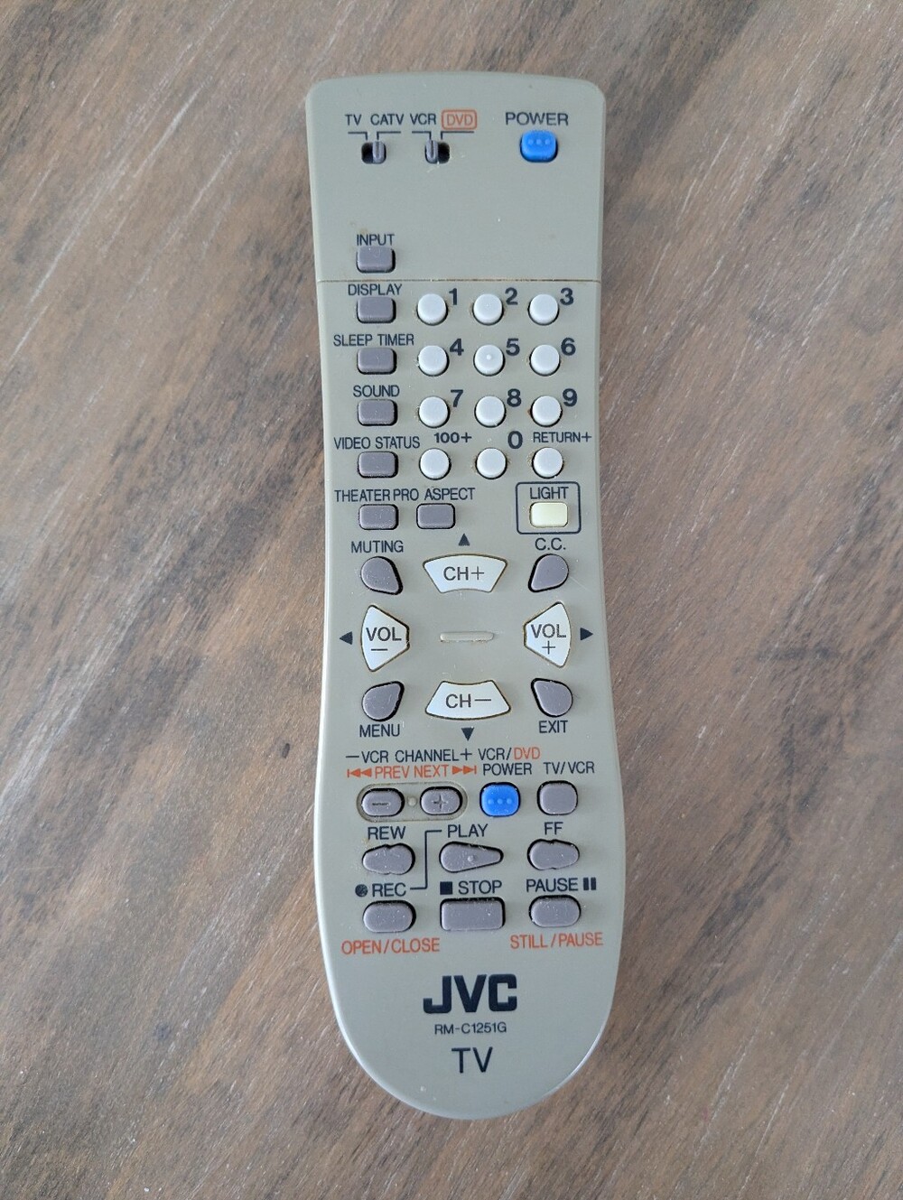 JVC RM-C1251G TV Remote